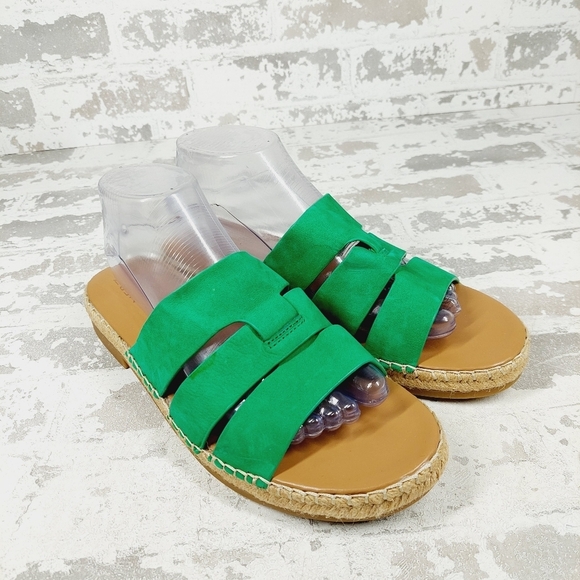 New NATURALIZER Arden Women's In Palo Verde Green Nubuck Slide Sandals A569 - Picture 4 of 12